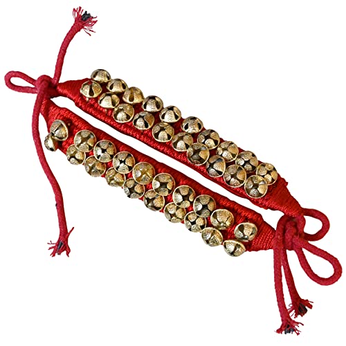 MBI Bharatnatyam and kathak dancing Anklet (Ghungroo) |Musical Instrument Dancing gear| Indian Classical Dancers Anklet (Red Padded 2 Row with 40 Bells ) MBI Bharatnatyam and kathak dancing Anklet (Ghungroo) |Musical Instrument Dancing gear| Indian Classical Dancers Anklet (Red Padded 2 Row with 40 Bells )
