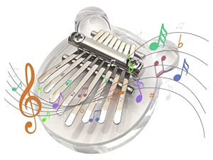 seOSTO 8 Keys Thumb Piano with Lanyard Portable Mini Piano Musical Instruments Beginners Gift