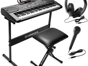Hamzer 61-Key Portable Electronic Keyboard Piano with Stand