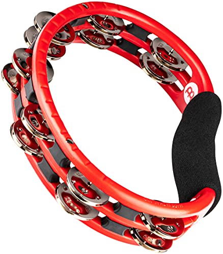 Meinl Percussion Traditional Synthetic Handheld Tambourine Musical Instrument for Recording or Live — NOT Made in China — Double Row Jingles Meinl Percussion Traditional Synthetic Handheld Tambourine Musical Instrument for Recording or Live — NOT Made in China — Double Row Jingles