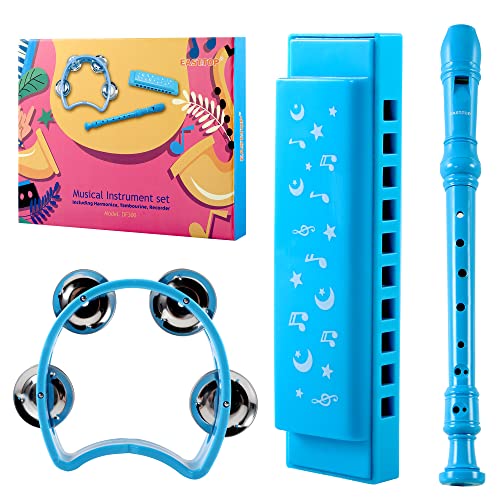 EAST TOP 3Pcs Musical Instrument Set Including Harmonica EAST TOP 3Pcs Musical Instrument Set Including Harmonica