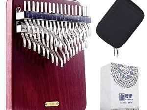 LingTing Kalimba 34 keys Thumb Piano Mbira Finger Piano Gift for Kids Adult Beginners Professional（LT-K34V