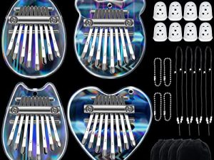 24 PCS 8 Keys Mini Kalimba Piano Christmas Gift Set for Kids