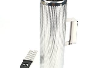 Foraineam Latin Percussion 4" x 12" Metal Guiro with Scraper Instrument