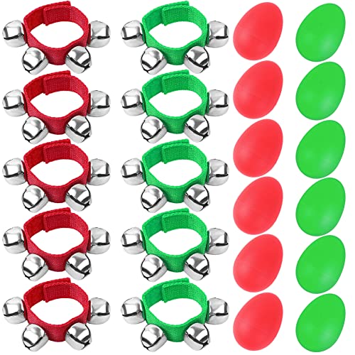 Augshy 24 Packs Christmas Shaker Musical Instruments for Kids Augshy 24 Packs Christmas Shaker Musical Instruments for Kids