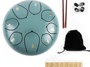 Steel Tongue Drum 6inch Tongue Drum for Kids Preschool Activities Drum Instrument Steel Tongue Drum