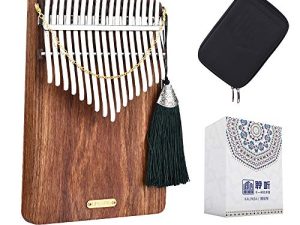LingTing Kalimba 17 keys Thumb Piano Mbira Finger Piano Gift for Kids Adult Beginners Professional（LT-K17P