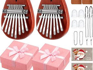 16 Pcs 8 Keys Mini Kalimba Piano Set Christmas Gift for Kids