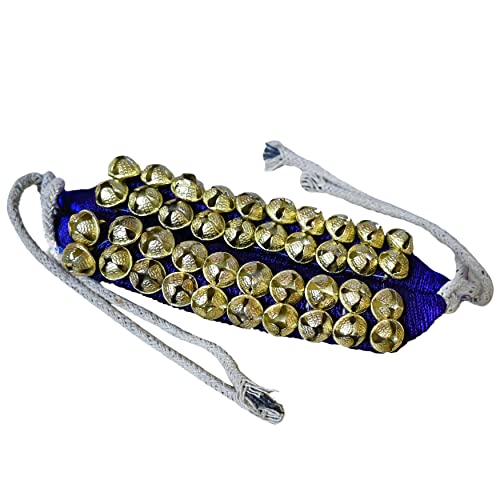 MBI Bharatnatyam and kathak dancing Anklet (Ghungroo) |Musical Instrument Dancing gear| Indian Classical Dancers Anklet (Blue Padded 2 Row with 40 Bells ) MBI Bharatnatyam and kathak dancing Anklet (Ghungroo) |Musical Instrument Dancing gear| Indian Classical Dancers Anklet (Blue Padded 2 Row with 40 Bells )